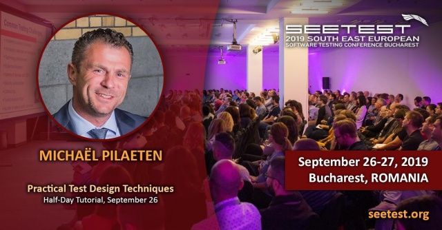 Another speaker at SEETEST 2019 - Michaël Pilaeten!